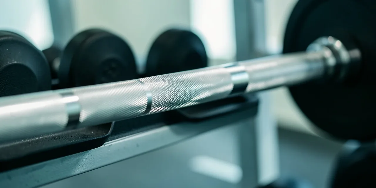 Technical gym equipment close-up